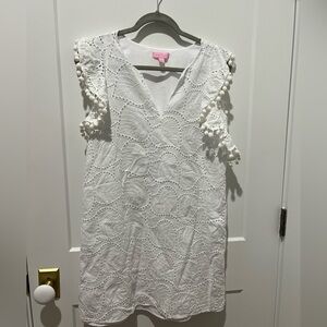 Lilly Pulitzer white eyelet dress nwot.  size S